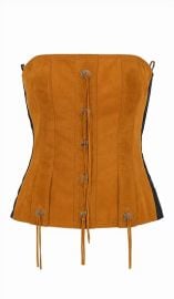 Dolce amp Gabbana early 2000s goat leather corset top laced up TEARS BRUSSELS 2026 at Tears Brussels